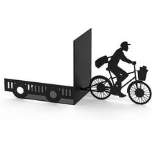 Carica l'immagine nel visualizzatore di Gallery, FERMALIBRI POSTMAN NERO METALLO