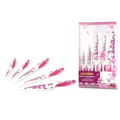 SET COLTELLI DECORATI